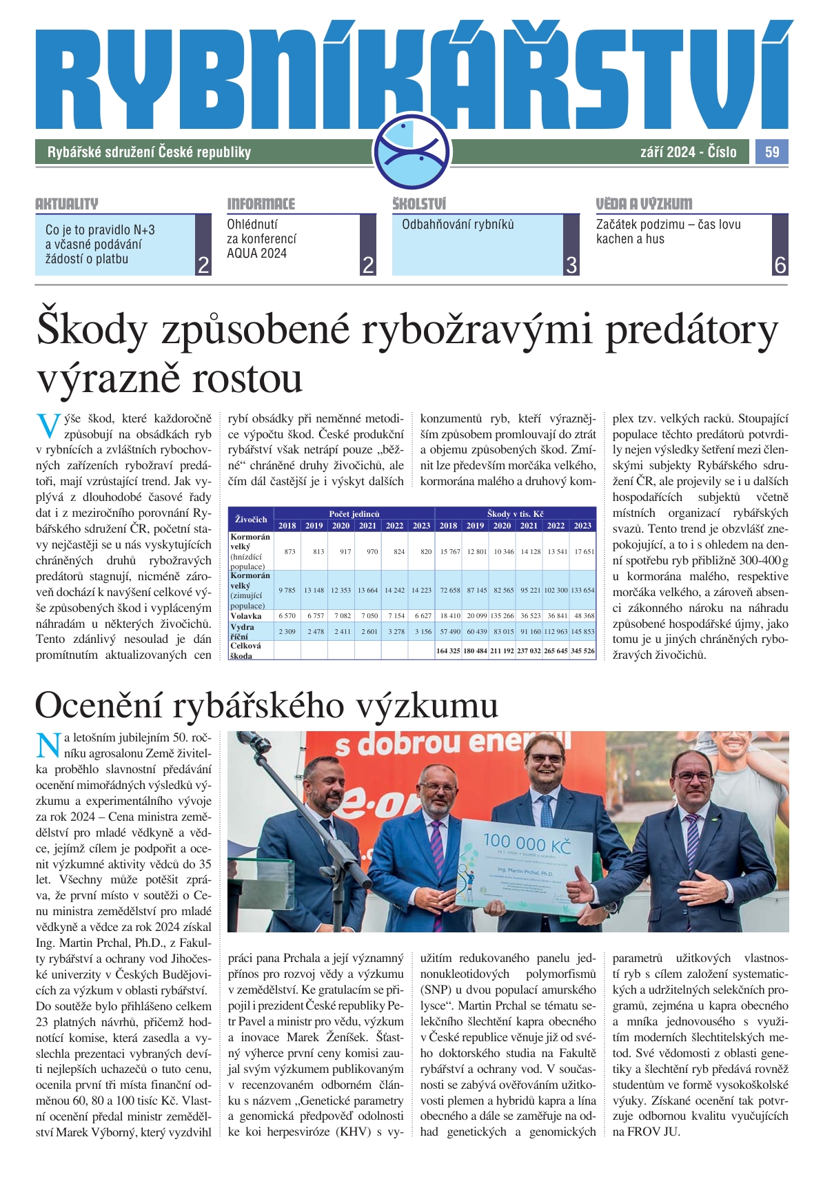 Rybníkářství 59. číslo, září 2024